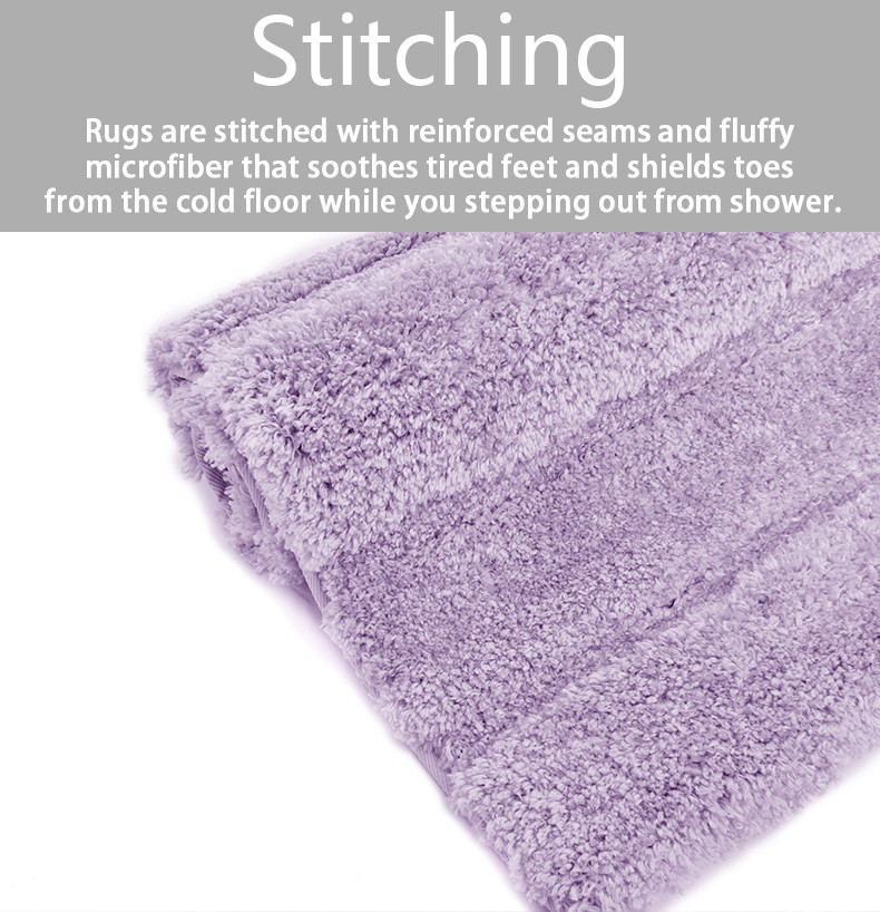 Non Shedding Polyester Tufted Bath Mat non toxic material