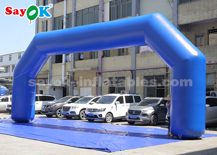 Inflatable Gantry Blue PVC 9.14 X 3.65 Meter Inflatable Arch For Event Advertising Easy To Clean