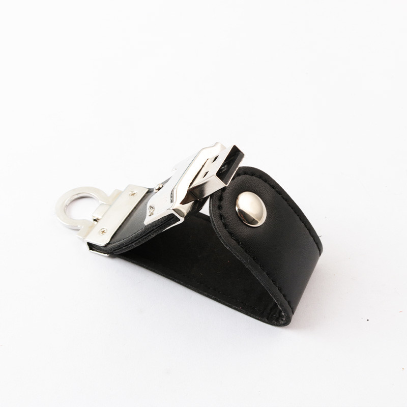 High Speed Leather USB Flash Drive 2.0 3.0 Full Memory 128GB 256GB Embossing Logo