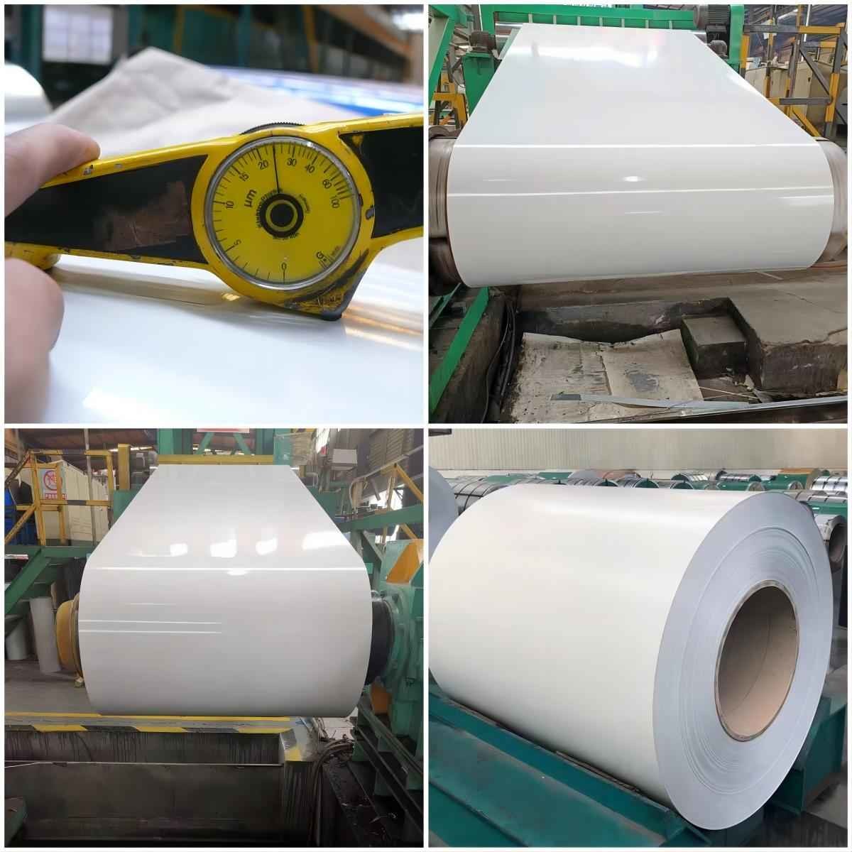 High Durable 0.35x1000mm Ral 9016 PPGI Steel Coil White PPGI For Sandwich Panel