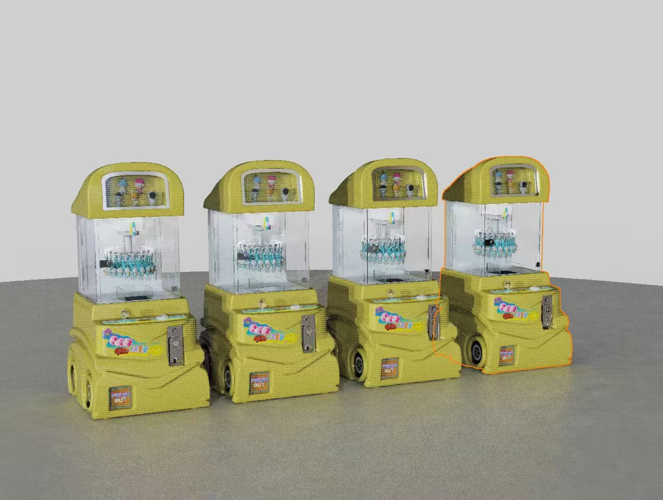 Dreamland Coin Operated Clamp Doll Machine Small Commercial Mini Claw Machine Car Boutique Game Machine