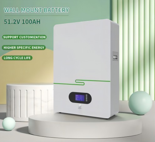 IP21 Home Vertical Energy Storage Lithium Battery Wall Mounted With LCD