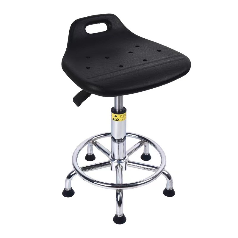 440*410mm ESD Saddle Swivel Chair Injection Molded Backrest Esd Stool Chair