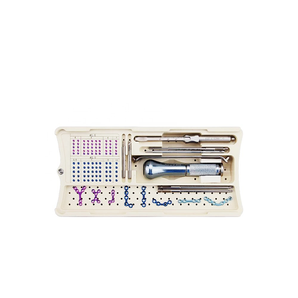 Maxillofacial Mini Titanium Plate 1.5 2.0 Orthopedic Instruments Kit