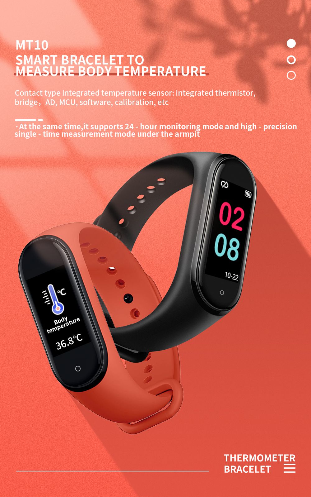 MT12 NFC Flash Temperature Sleep Monitoring Smartwatch 90mAh IP68 Exercise Fitness Watch