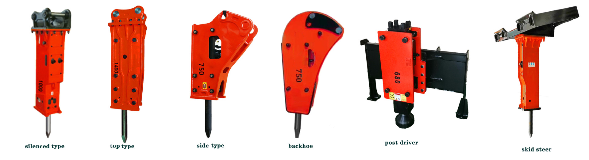 Concrete Rock Stone Breaker Machine Chisel Hammer Hydraulic Excavator Breaker Drill
