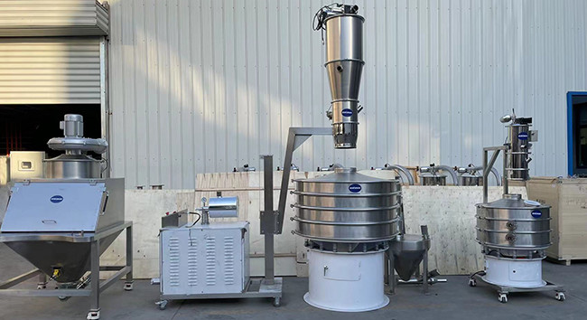 Ultrasonic Rotary Vibrating Screen Graphite Vibrating Screen For Ternary Material