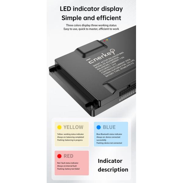 Battery Protection Board 16S-24S 200A 250A 300A BMS with 8A Active Balance BT/CAN/RS485 for Electric forklift Lifepo4 li-ion Battery