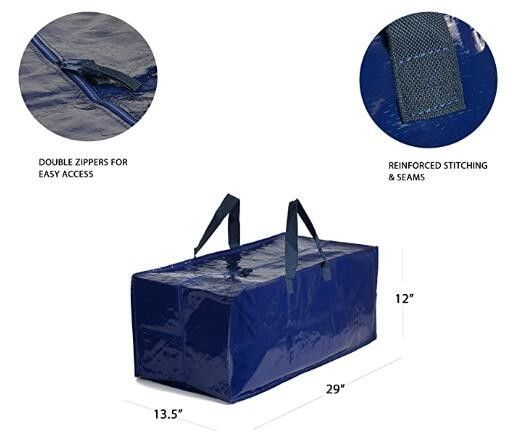 custom printing logo luxury large laminated non woven fabric storage luggage bag with zipper Handle Bag For Shopping