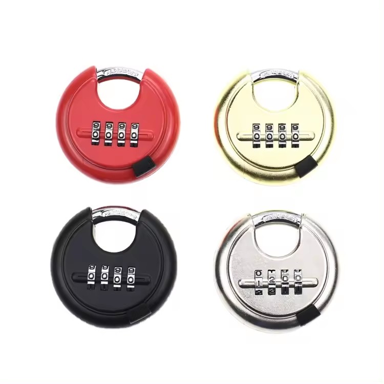 70mm Red Discus Lock Trailer 4 Digit Combination Padlock ' Choice for Trailer Parts
