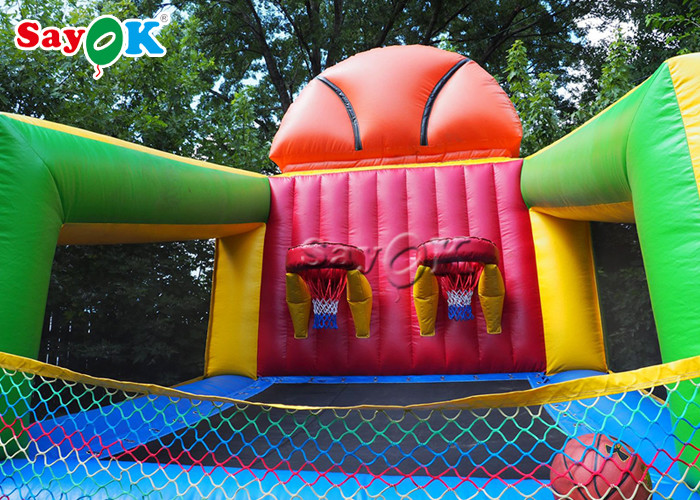 Inflatable Basketball Game 4x3.6x3m Inflatable Sports Games Children Basketball Race Shooting Game