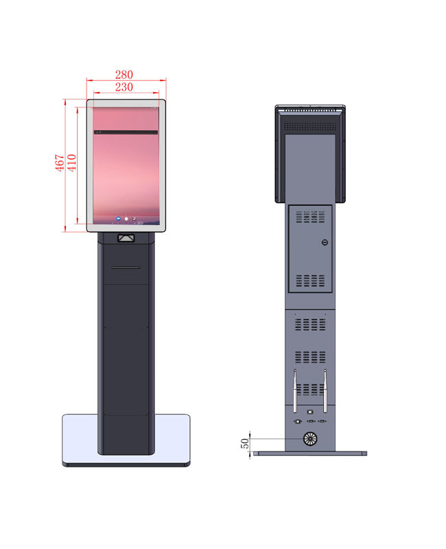 Android Self-Service Digital Ordering Station for Retail and Hospitality