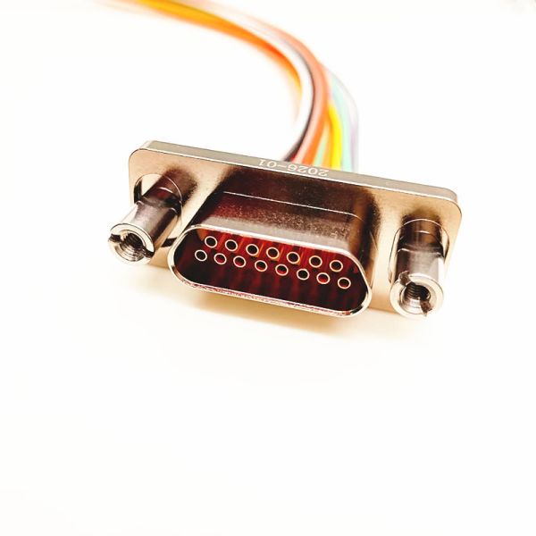 J29A-15ZKP Micro-D Connector with Threaded Locking Precision Twisted Wire Elastic Pins and 9-66 Pins Configuration