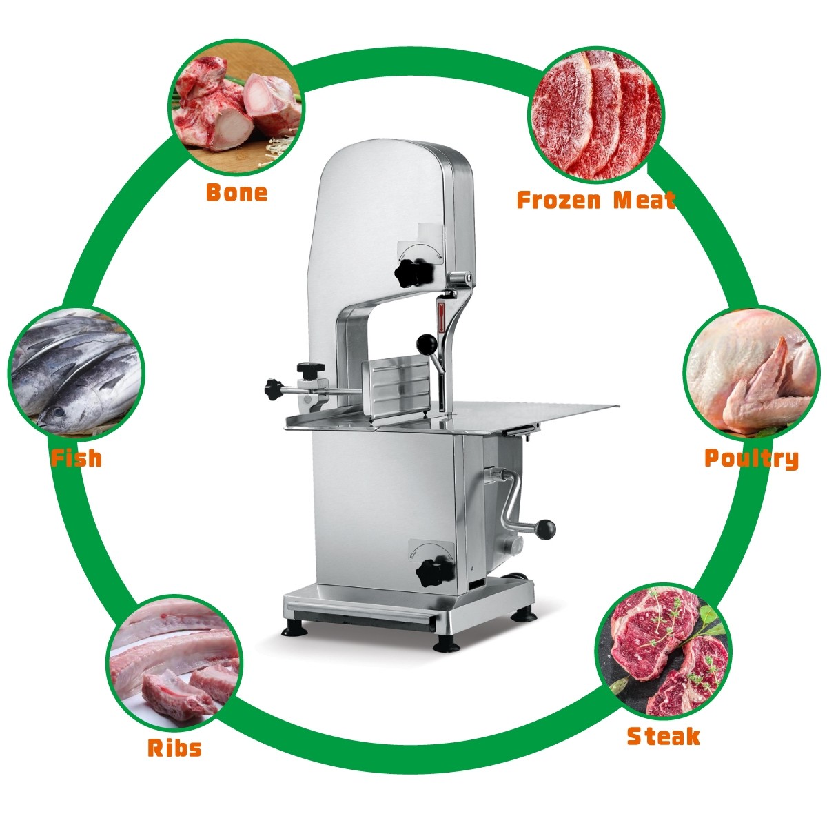 Good Price Food Processing Machinery Butchers Automatic Industrial Bone Meat Saw Machine high quality