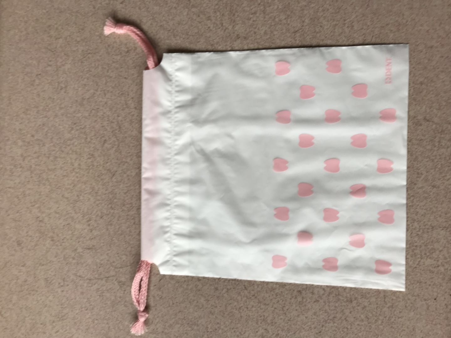 Recyclable Plastic Drawstring Bags , Large Gift Bag Drawstring Travel Pouch Drawstring Backpack