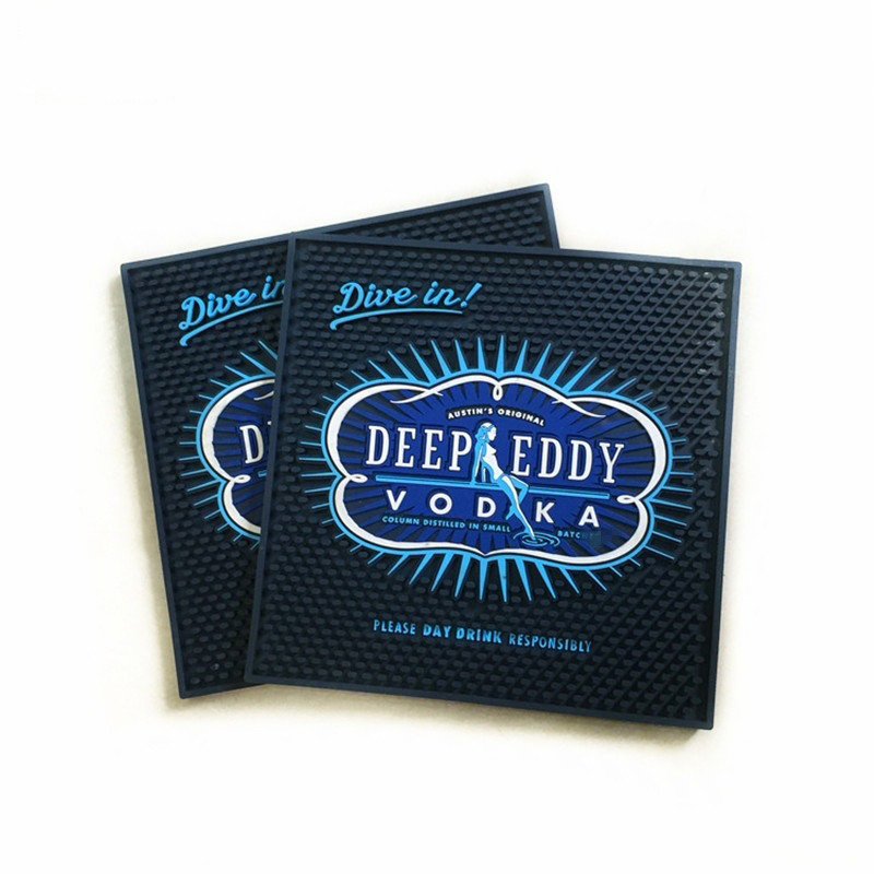 Customized Bar Cup Mat Promotional PVC Bar Mat Non-slip Mat