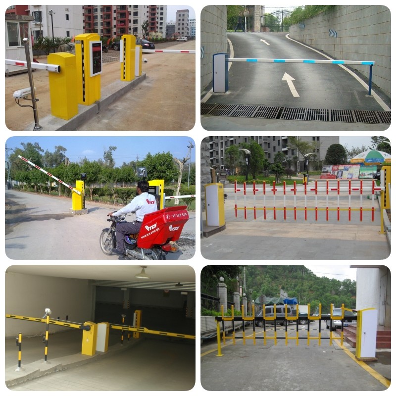 Underground Parking Lot Automatic Parking Gate Barrier With Fence Arm OEM ODM