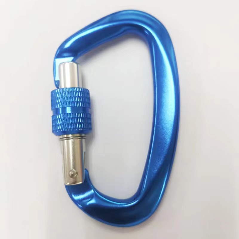 Galvanized Hardware Aerospace Aluminum D-Shaped Carabiner Essential Gear for Climbing