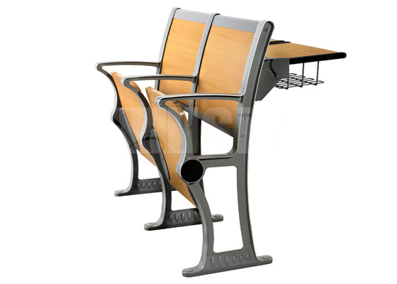 Soft Cushion Study Table And Chair For Students , Student Desk With Attached Chair