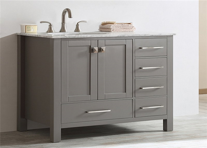 Prima Customized MDF Vanity With Quartz Stone Countertop / Basin and Faucet