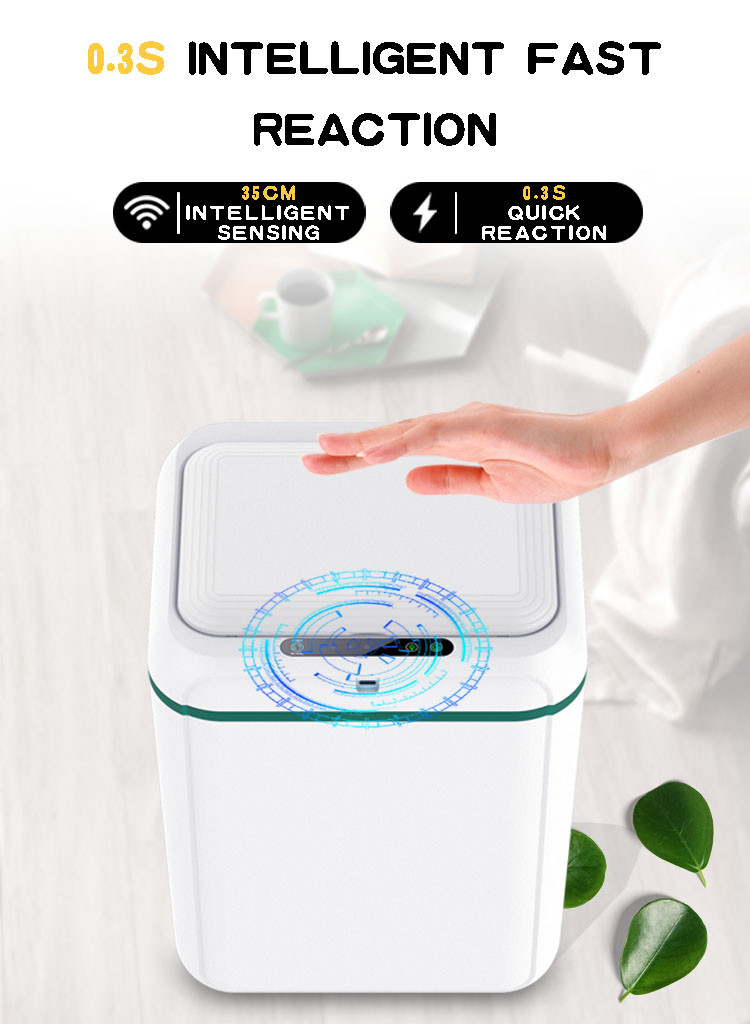 Gesture Control Smart Home Products UV Sterilization 10L Kitchen Garbage Can