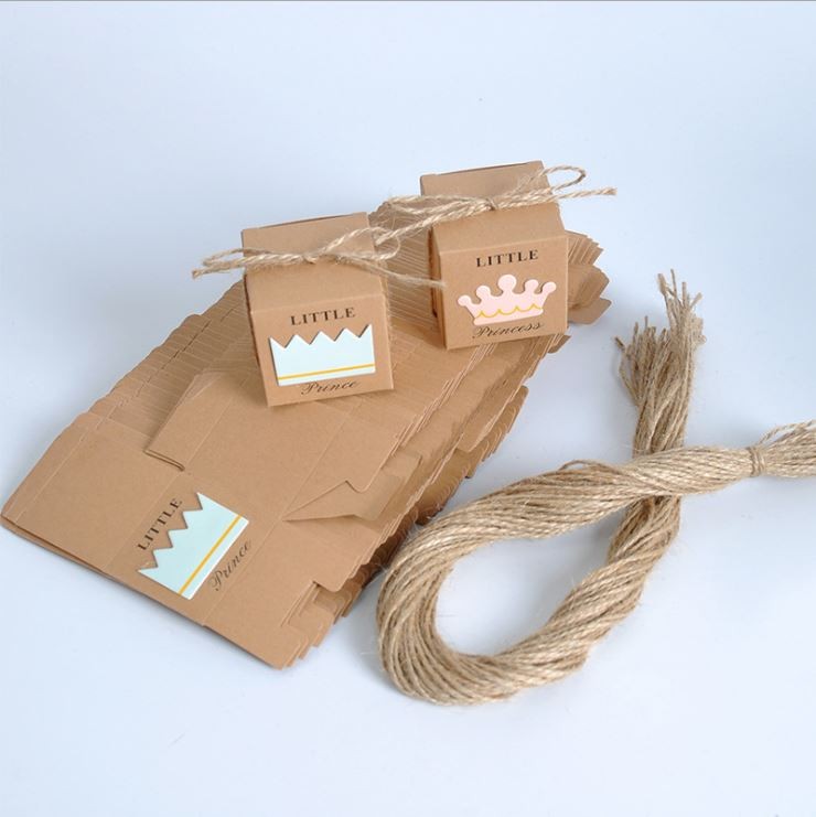CMYK Kraft Paper Candy Chocolate Truffle Packaging Small Cardboard Gift Boxes