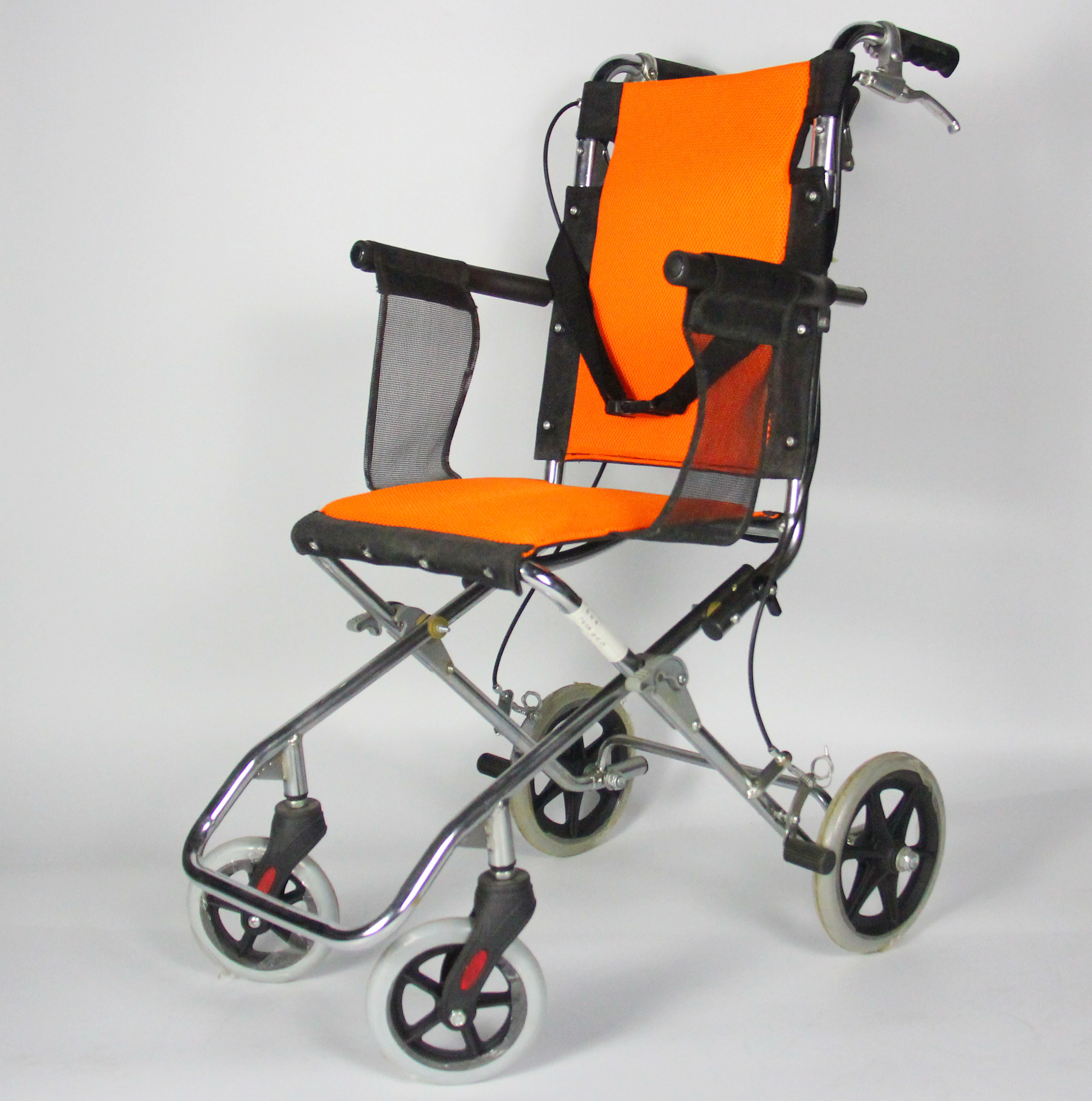 Stable Aluminum Alloy Folding Steel Wheelchair Double Cross Bar