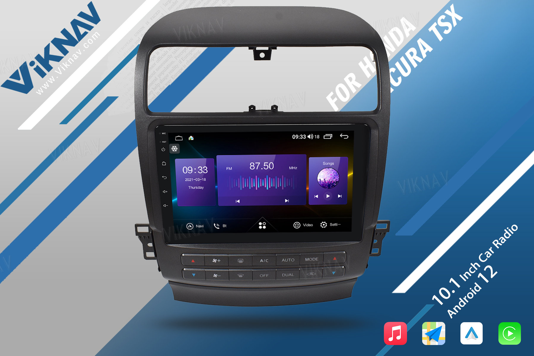 Android 2004-2008 Honda Acura TSX Car Stereo Radio Tesla Screen 8GB