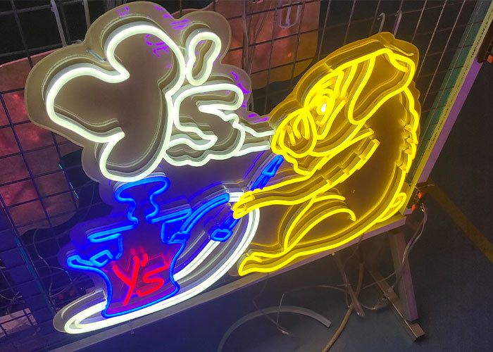 Snoopy dog Custom Made Neon Signs Handmade neon lighing tube board
