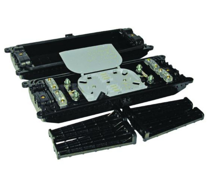 6 Cable entry ports Fiber Optic Splice Closure max capacity 96 single fibers