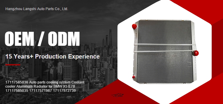 BWA2436 Aluminum Radiator for BMW X5 E70 17117585036 17117585035 17117571987 17117572739