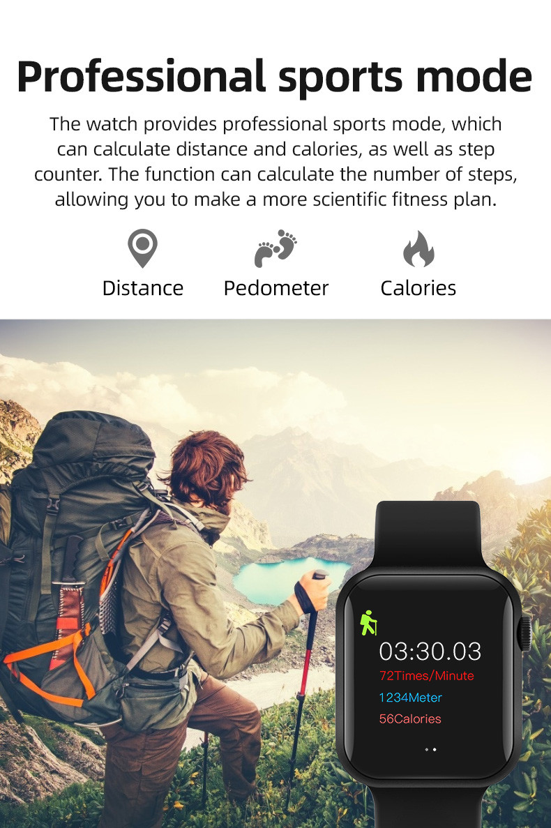170mAh IPS 320x240 Full Touch Smartwatch IWO 10 T500 Plus BT3.0