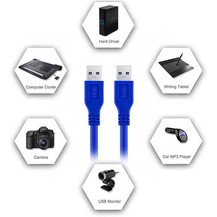High Speed 5Gbps 1M 3M 5M 10M USB3.0 A Male to A Male USB 3.0 Extension Cable