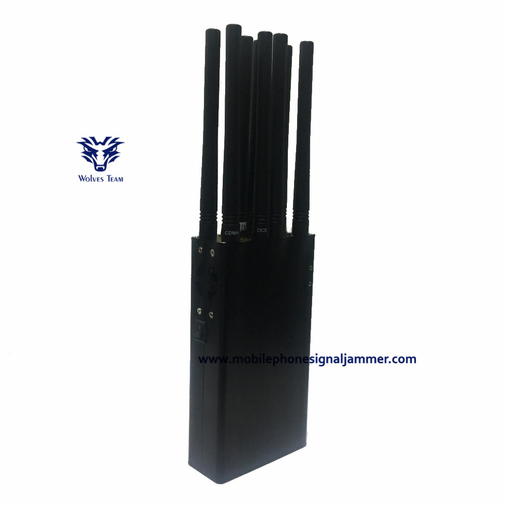 12 Band Handheld GSM DCS Rebolabile 3G 4G WIFI GPS RF Bugs From 130 To 500 Mhz Jammer