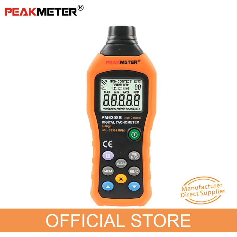 Digital Laser Tachometer Rpm Meter , Rotation Speed Tester Handheld Tachometer Rpm Meter