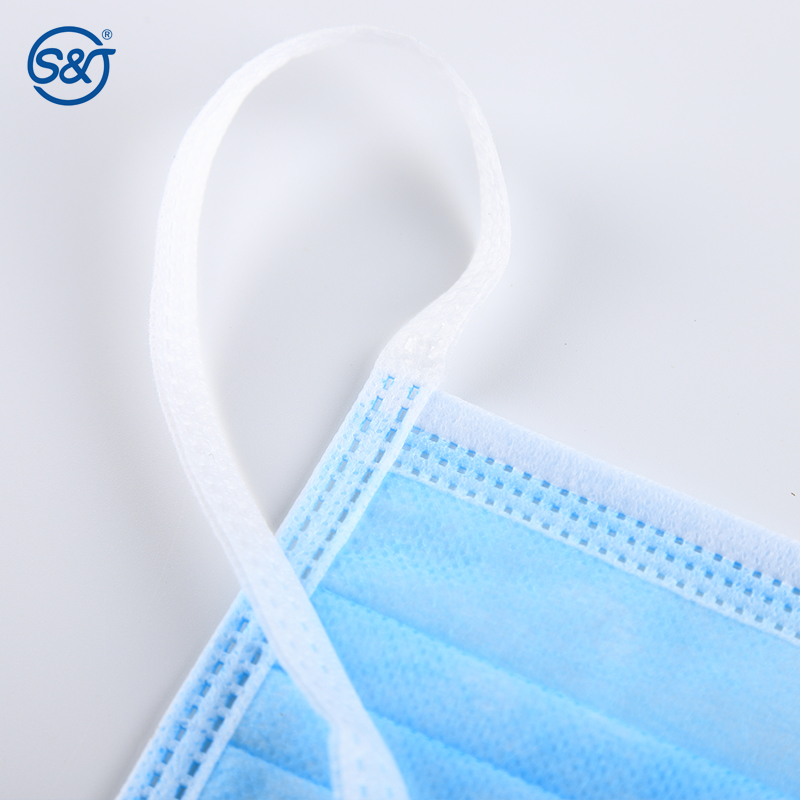 OEM Manufacture EN14683 Tie on Disposable Medical Surgeon Face Mask High Quality 3ply breathable Surgical Mask