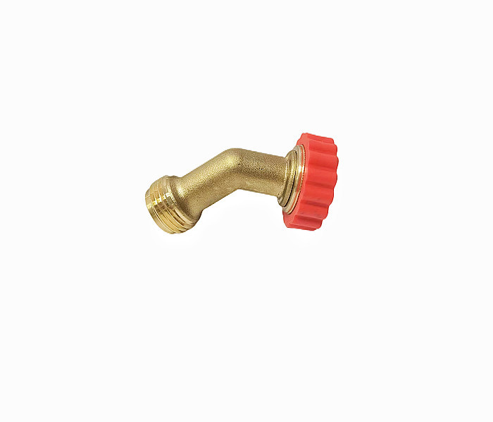 Lead Free 45 Degree Brass Hose Elbow Garden Using 3/4NH-11.5