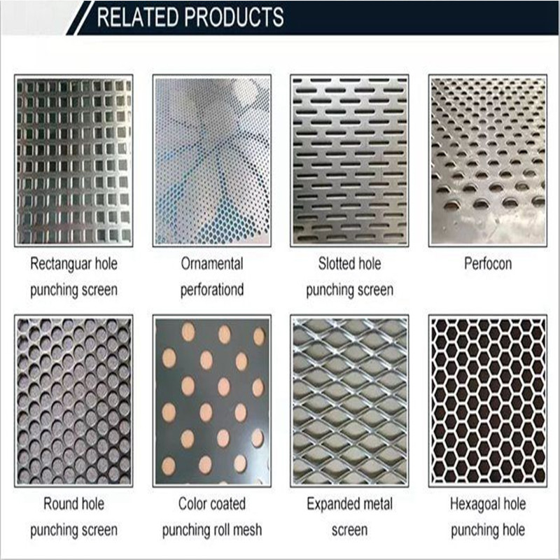 304 Perforated Stainless Steel Sheet Wire Mesh Screen Metal Plate