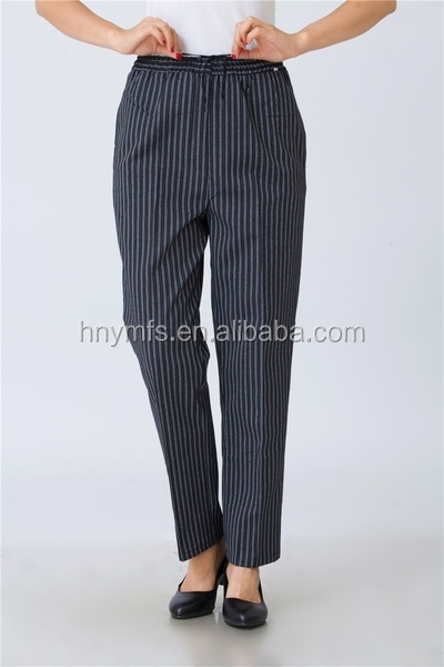 Top Quality Custom Design Workwear Chefs Clothing Chef Pants for women