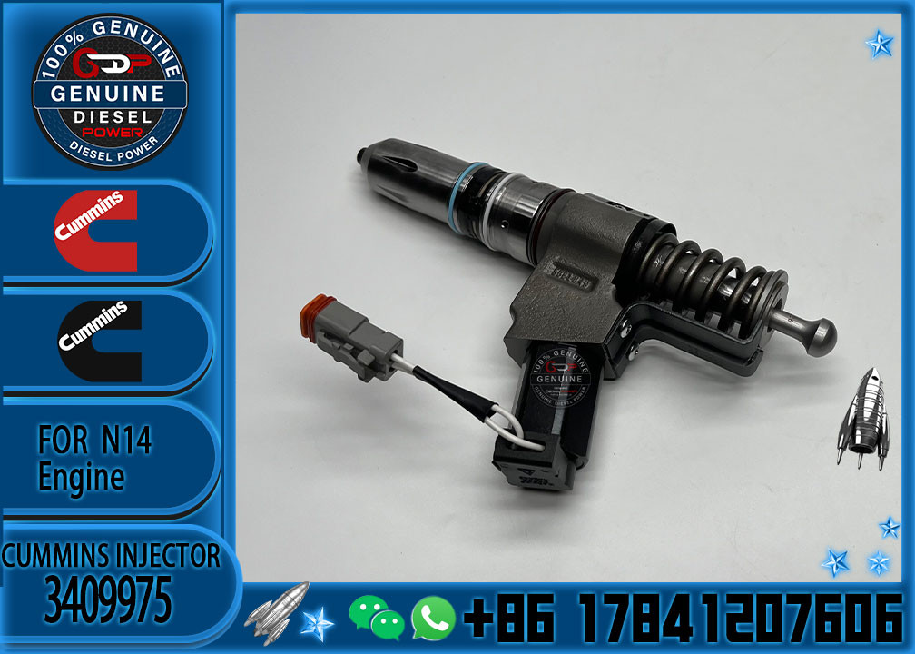Machinery Engine parts common rail fuel injector 3411760 3081315F 3409975 for Cummins N14