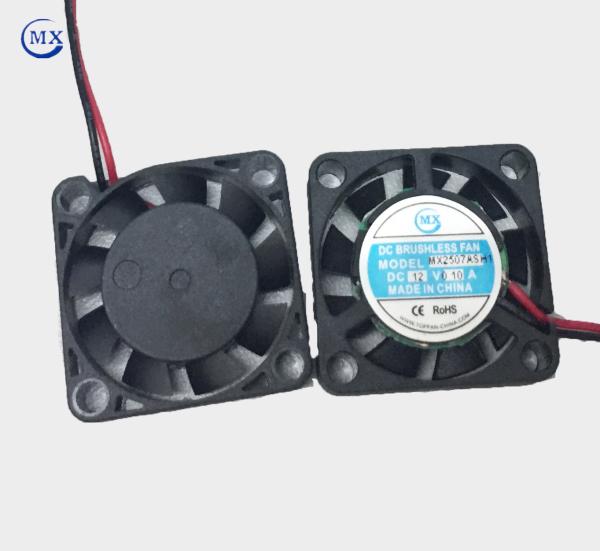 Quality 1 Inch Micro Dc Brushless Fan / Air Purifier Air Cooling Small Computer Fan 12v 10000rpm for sale