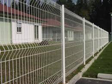 1.8m high Galvanized PVC Coated Iron Welded Wire Mesh Fence Panel For Security