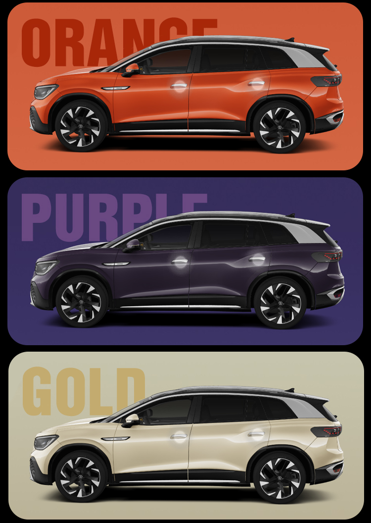 2023 2024 Top Selling Suv Electric Cars 600 Km Range Car Volk Swagen Iid6 VW Electric Vehicles with 1 Gear Fixed Gear Ratio