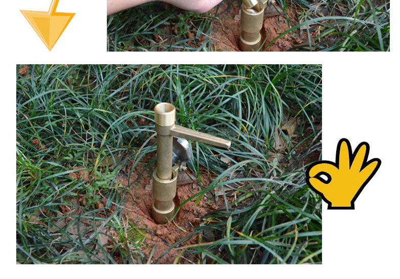 3/4 Inch Brass Quick Coupler Valve Irrigation Tool For Yard