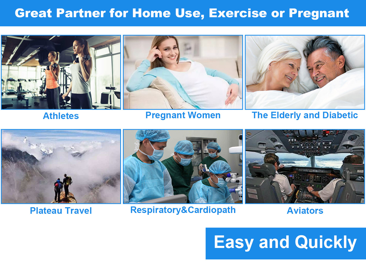 Blood Oxygen Portable Digital Fingertip Pulse Oximeter For Quick Health Check