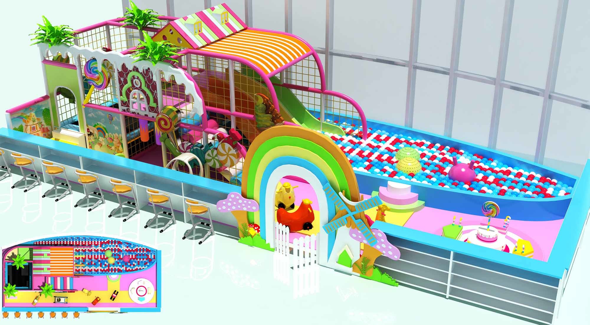 magic circle theme indoor soft park indoor play equipment for cafeteria