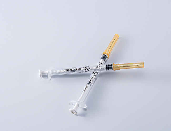 Medical 0.5 Ml Auto Disable Syringe With Vaccines Injection Needle
