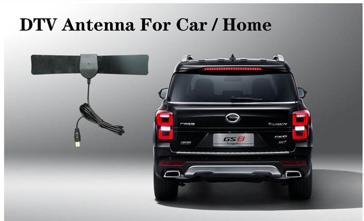 RoHS Windshield Mount Car Digital HDTV Antenna For DVD Radio Booster Amplifier