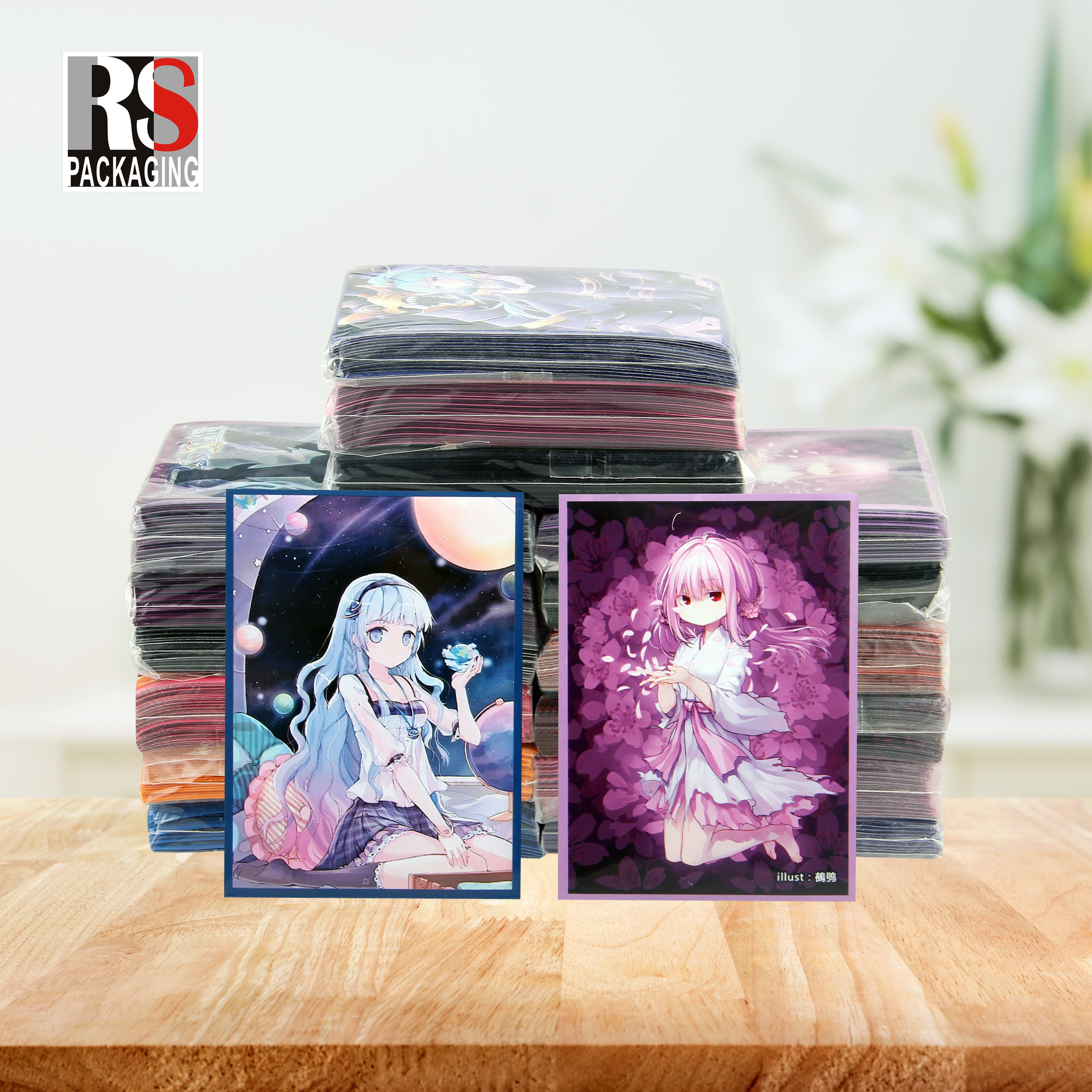Standard Size Trading Card Sleeves PP Playing Card Protector Sleeves Personalized