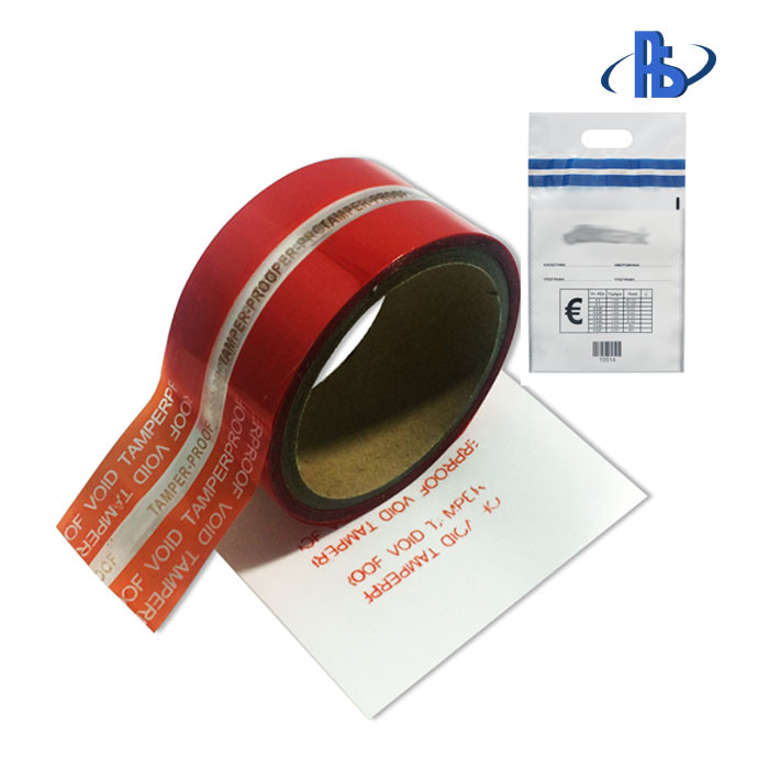 Temper Evident Security Seal Tape With Acrylic Pressure Sensitive Adhesive